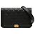 Borsa a tracolla Chanel Boy Wallet on Chain in pelle caviar matelassé nera Nero