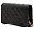 Borsa a tracolla Chanel Boy Wallet on Chain in pelle caviar matelassé nera Nero - vista 2