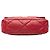 Borsa Chanel Large 19 in agnello rosso - vista 3