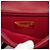 Borsa Chanel Large 19 in agnello rosso - vista 5
