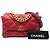 Borsa Chanel Large 19 in agnello rosso - vista 8