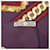 Foulard di seta Hermès Bride de Cour Viola 90 Porpora - vista 3