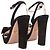 Bow Sandali con plateau e fiocco in scamosciato nero Prada Taglia 37.5 - vista 4