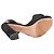 Bow Sandali con plateau e fiocco in scamosciato nero Prada Taglia 37.5 - vista 5