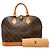 Borsa Louis Vuitton Monogram Alma PM Marrone - vista 10