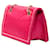 Borsa a tracolla con patta e catena Tessuto rosa Prada - vista 2