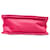 Borsa a tracolla con patta e catena Tessuto rosa Prada - vista 3