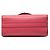 Borsa a tracolla envelope monocromatica in pelle Saffiano rosa Prada - vista 3