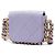 Borsa a tracolla Chanel Mini Quilted Calfskin Framing Chain Flap Viola Porpora - vista 2