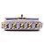 Borsa a tracolla Chanel Mini Quilted Calfskin Framing Chain Flap Viola Porpora - vista 3