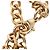 Cinturón de doble cadena Chanel Gold Plated Strass Coco Plaque Gold Dorado - vista 4