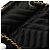 Borsa a tracolla Chanel Mini Square Diagonal Quilted Satin Single Flap nera Nero - vista 8