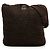 Chanel CC Strick-Kalbsleder Schultertasche Braun