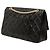 Borsa a tracolla Chanel Reissue 2.55 Double Flap in pelle di vitello invecchiata trapuntata nera Nero - vista 2