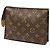 Beauty case Louis Vuitton Monogram marrone 19 Clutch Bag - vista 2