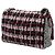 Borsa a Spalla Chanel Medium CC Tweed Multi Print Double Flap Rossa Rosso - vista 2