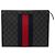 Clutch Gucci GG Supreme Web nera Nero