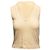 Hermès Vintage Cashmere-Weste mit V-Ausschnitt in Creme Hermes Größe US M Weiß
