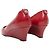 Scarpins de salto anabela em verniz vermelho vintage Gucci Tamanho 35 - vista 4