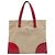 Tote Prada in Canapa con rifiniture in Cinghiale marrone