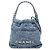 Borsa Chanel Mini Denim Studded 22 Blu Satchel