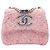 Borsa a tracolla Chanel CC Confetti in tweed rosa