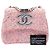 Borsa a tracolla Chanel CC Confetti in tweed rosa - vista 7