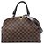 Borsa a tracolla bowling Louis Vuitton Kensington Damier Ebene marrone