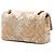 Borsa a tracolla Chanel Medium Classic Double Flap in tela ricamata beige - vista 2
