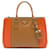 Borsa Prada Medium Bicolor Saffiano Lux Galleria Double Zip Arancione