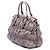 Bolsa satchel em nappa gaufre cinza Prada - vista 2