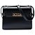 Mini bolsa transversal Manhattan em couro de vitelo liso preto Saint Laurent