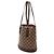 Bucket Borsa a secchiello Marais in Damier Ebene marrone Louis Vuitton - vista 2