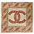 Sciarpa in seta Chanel CC Camellia Beige - vista 7