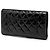 Cartera larga Chanel CC de charol acolchado negro - vista 2