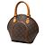 Borsa Louis Vuitton Monogram Ellipse PM marrone - vista 2