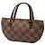Pochette Manosque in Damier Ebene marrone Louis Vuitton - vista 2