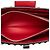 Clutch Elektra com fecho de torção e tachas em couro de bezerro City vermelho Prada - vista 4