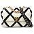 Borsa Chanel 19 in pelle di vitello crochet bianco, misura Medium