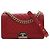 Borsa a tracolla Chanel Boy Flap in pelle Caviar trapuntata Old Medium rossa Rosso