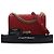 Borsa a tracolla Chanel Boy Flap in pelle Caviar trapuntata Old Medium rossa Rosso - vista 15