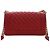Borsa a tracolla Chanel Boy Flap in pelle Caviar trapuntata Old Medium rossa Rosso - vista 2