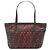 Tote Roll Perforated Zucca Spalmati Small Marrone Fendi