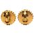 Orecchini a clip Chanel CC placcati in oro e smalto D'oro - vista 2