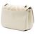 Borsa a tracolla Chanel Large Chevron in pelle di pecora bianca con patta discreta Bianco - vista 2