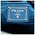 Borsa Tote Convertibile con Doppia Cerniera Blue Prada Vitello Daino - vista 5