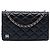 Wallet On Chain Borsa a tracolla portafoglio Book in agnello trapuntato nero Chanel