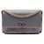 Borsa a tracolla Lady Coco Flap in caviar e scamosciato con Small CC cucito grigio di Chanel