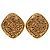 Orecchini a clip Chanel CC placcati oro e diamanti D'oro