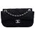 Borsa a tracolla con patta in mesh Chanel CC Ultra Stitch Nera Nero